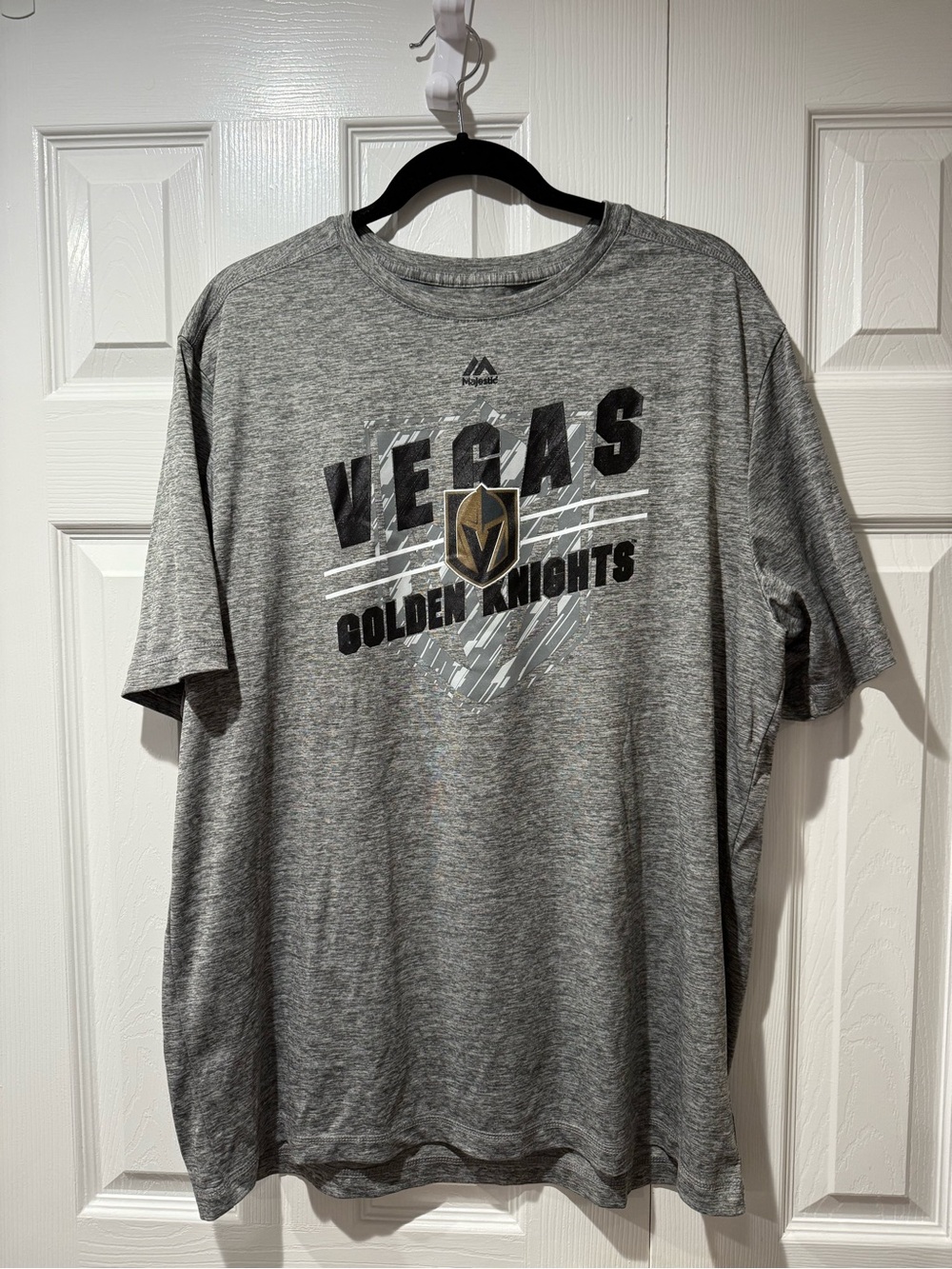 Majestic Vegas Golden Knights Gray and Gold Short-Sleeve Tee